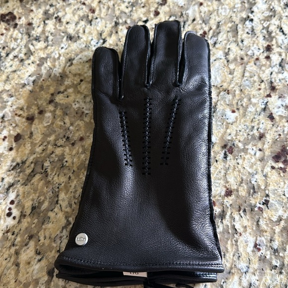 Mens UGG LEATHER GLOVES - Picture 5 of 7